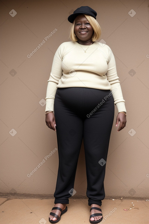 Ugandan 45 years female with  blonde hair