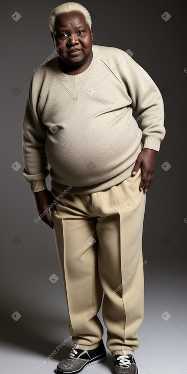 Senegalese elderly male with  blonde hair