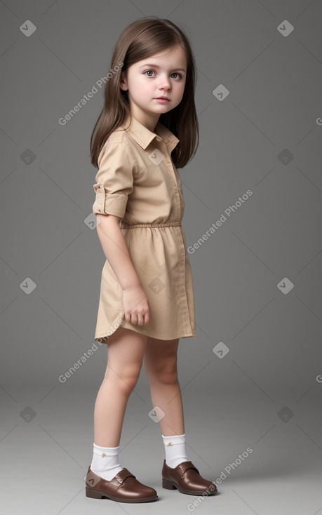 Romanian infant girl with  brown hair