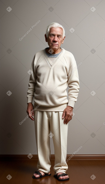 Peruvian elderly male with  white hair