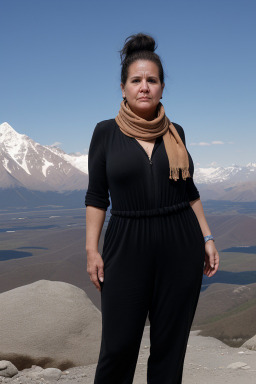 Argentine middle-aged female with  black hair