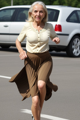 Portuguese elderly female with  blonde hair