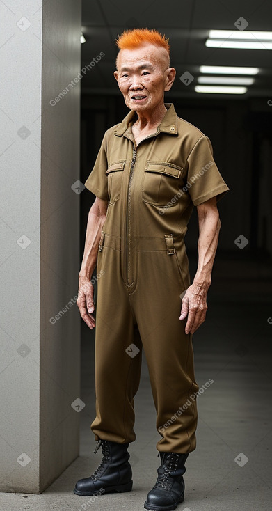 Singaporean elderly male with  ginger hair