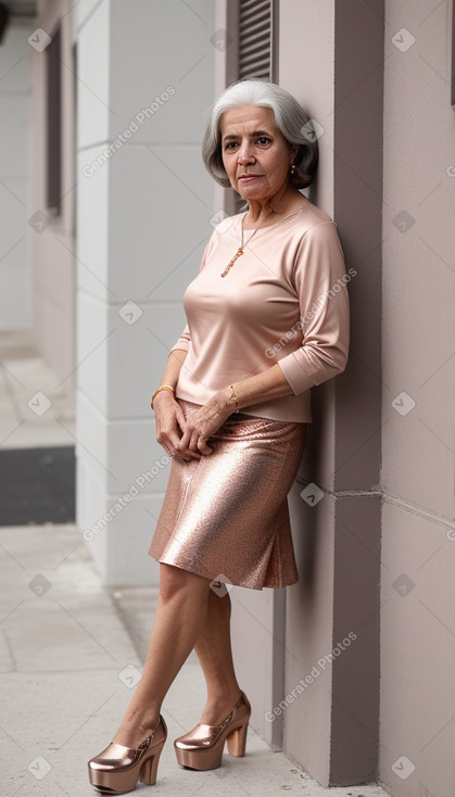 Tunisian elderly female with  gray hair