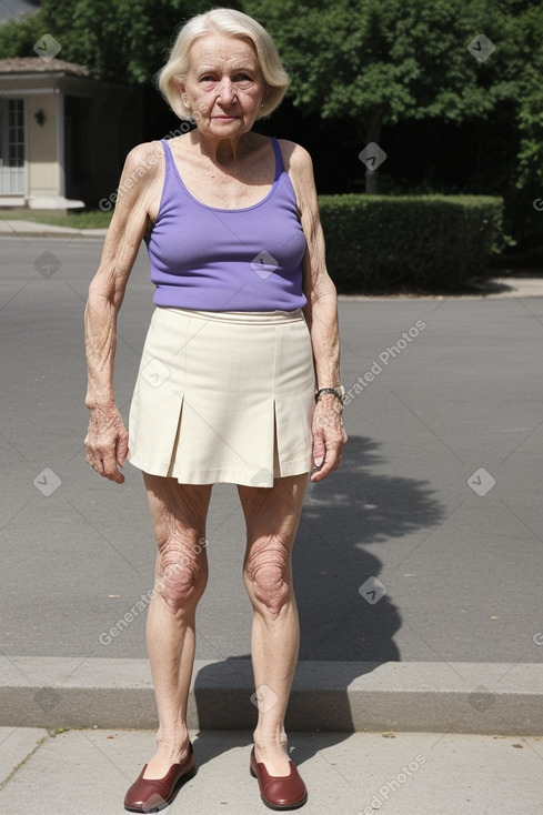 French elderly female with  blonde hair