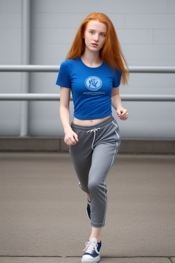 Austrian young adult female with  ginger hair