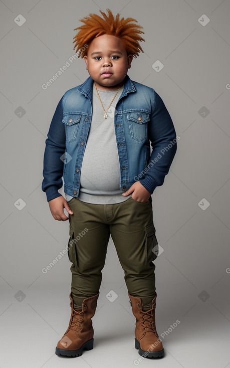 Jamaican child boy with  ginger hair