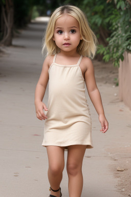 Moroccan infant girl with  blonde hair