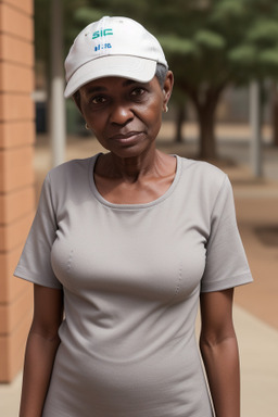 Sudanese 45 years female with  gray hair