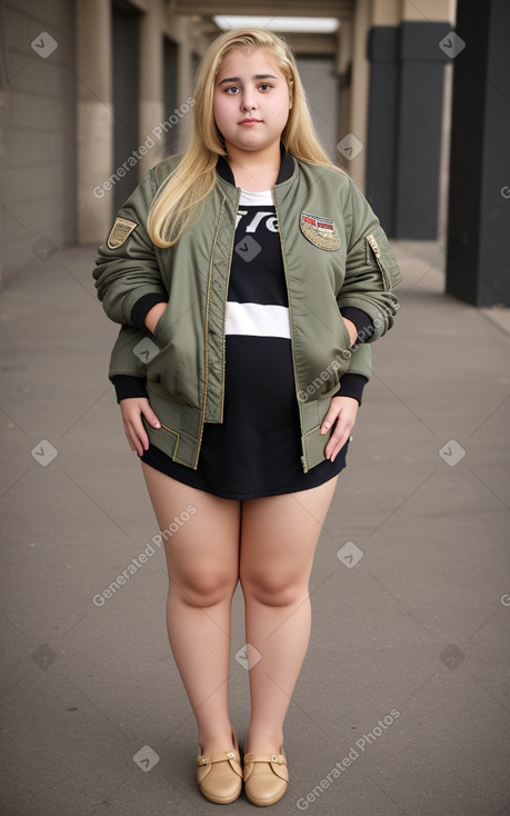 Egyptian teenager female with  blonde hair