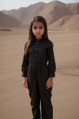 Omani child girl with  brown hair