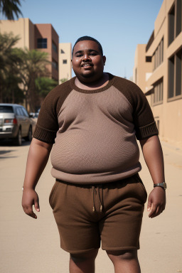 Sudanese adult male with  brown hair