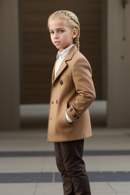 Tunisian child boy with  blonde hair