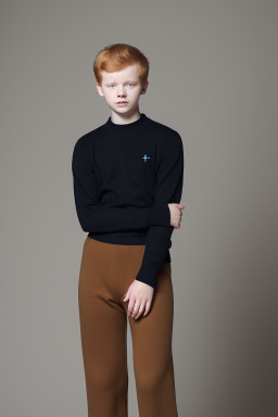 Estonian teenager boy with  ginger hair