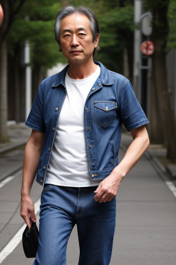 Japanese 45 years male with  brown hair