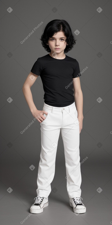 Belgian child boy with  black hair