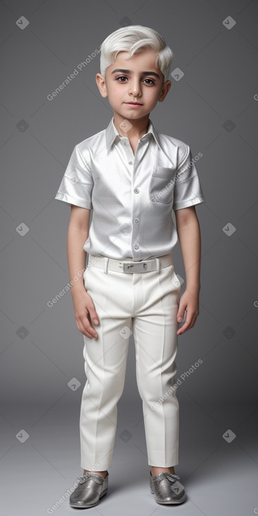 Armenian child boy with  white hair