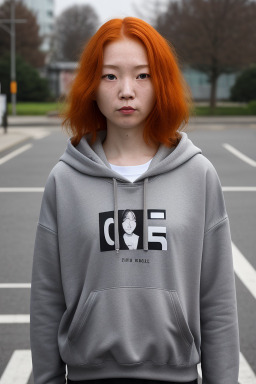 Chinese 45 years non-binary with  ginger hair