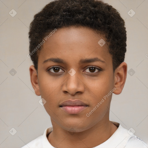 Neutral latino young-adult male with short  brown hair and brown eyes