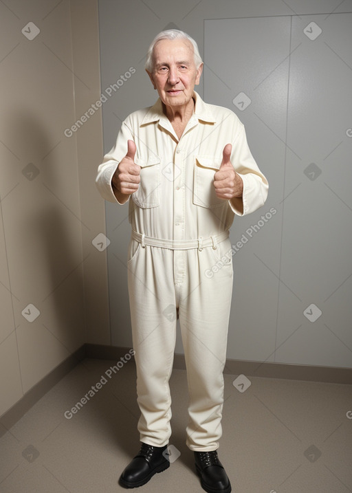 Elderly male with  black hair