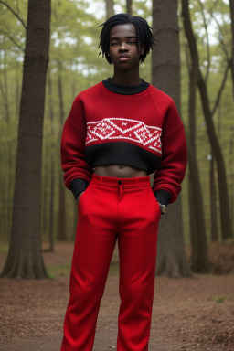 Ghanaian teenager boy with  black hair