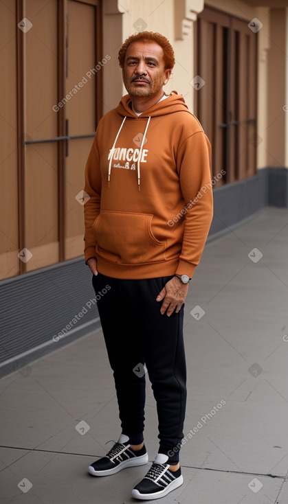 Moroccan middle-aged male with  ginger hair