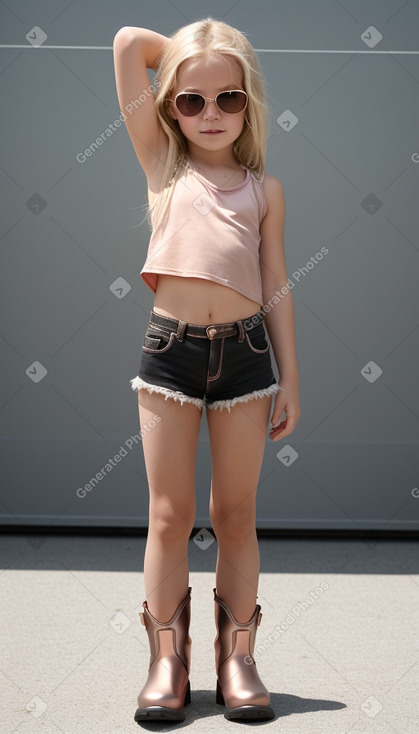 Austrian child girl with  blonde hair