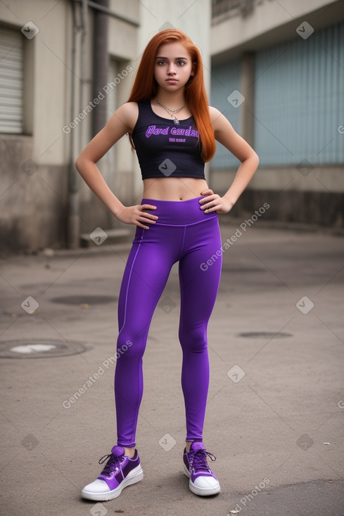 Nicaraguan teenager girl with  ginger hair