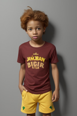 Jamaican child boy with  ginger hair