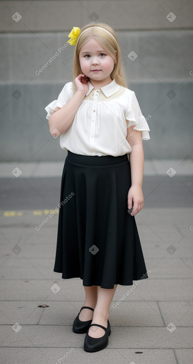 Ukrainian child girl with  blonde hair