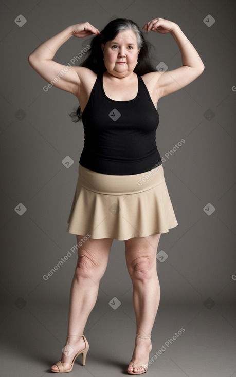 Dutch elderly female with  black hair