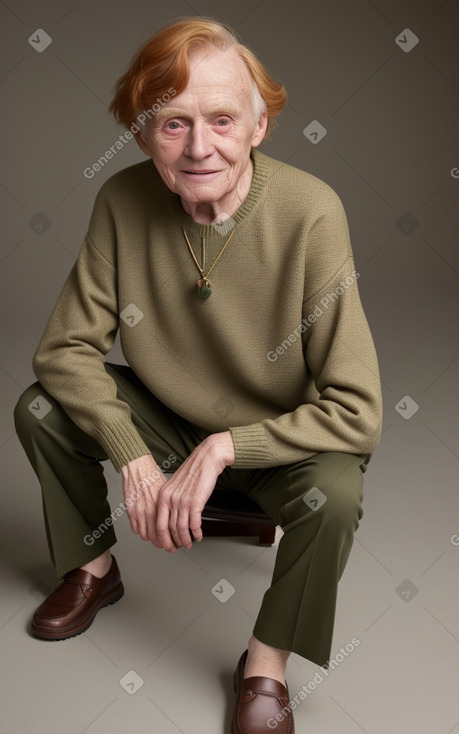 Elderly non-binary with  ginger hair