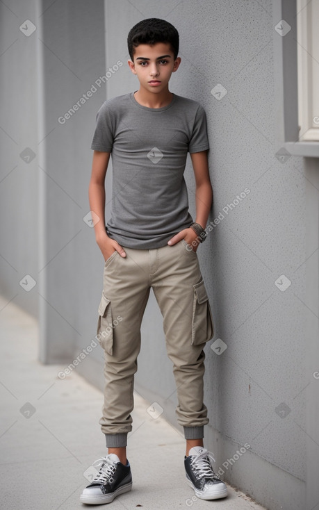 Moroccan teenager boy with  gray hair