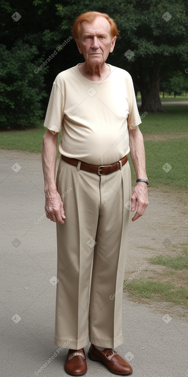 French elderly male with  ginger hair