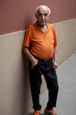 Turkish elderly male with  black hair