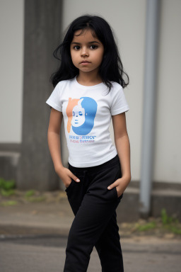 Honduran infant girl with  black hair