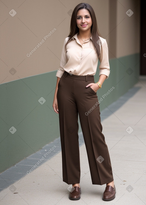 Mexican adult female with  brown hair