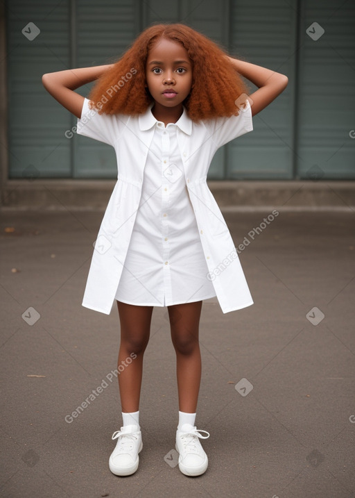 Child girl with  ginger hair