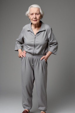 New zealand elderly female with  gray hair