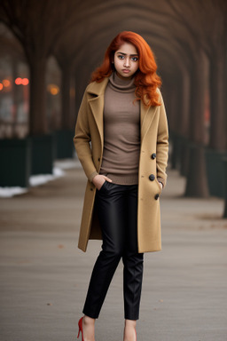 Bangladeshi young adult female with  ginger hair