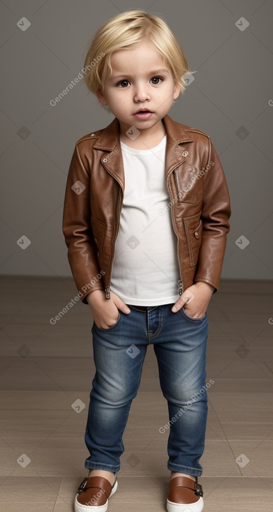 Brazilian infant boy with  blonde hair