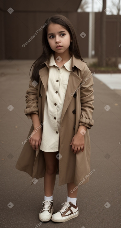 Hispanic infant girl with  brown hair