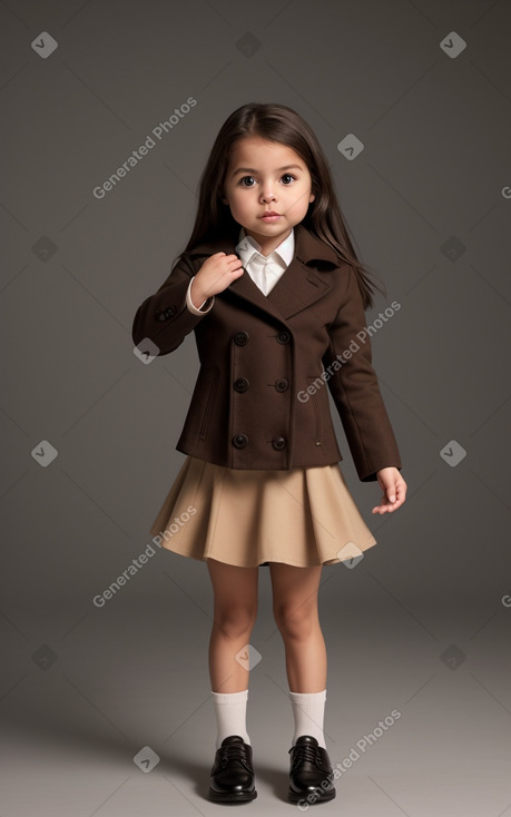 Peruvian infant girl with  brown hair