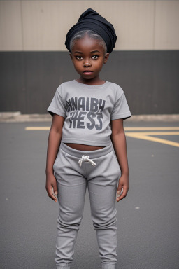 Nigerian child female with  gray hair