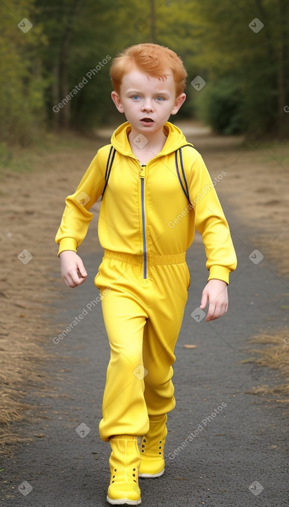 Croatian child boy with  ginger hair