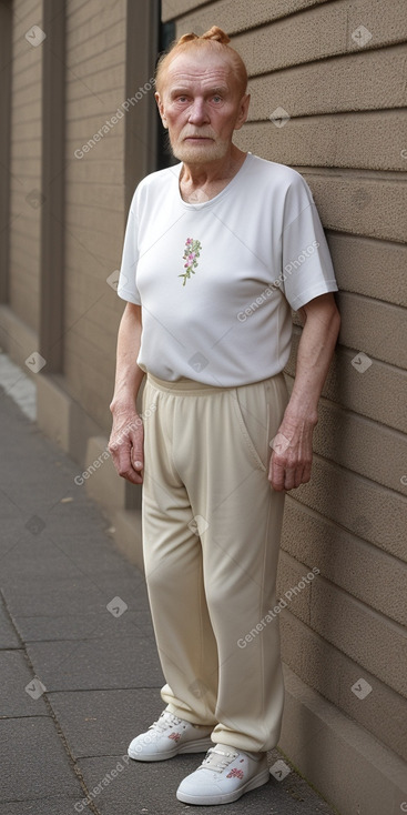 Russian elderly male with  ginger hair