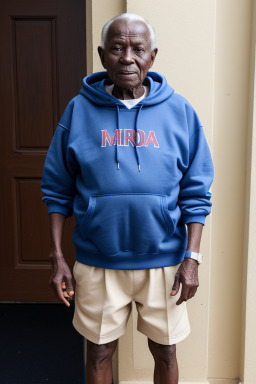 Ugandan elderly male with  brown hair