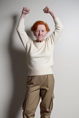 Elderly non-binary with  ginger hair