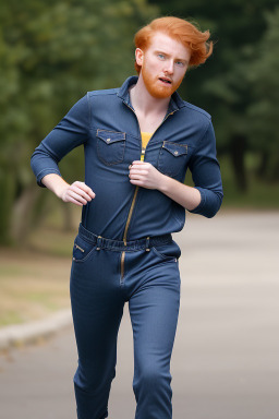 Spanish young adult male with  ginger hair