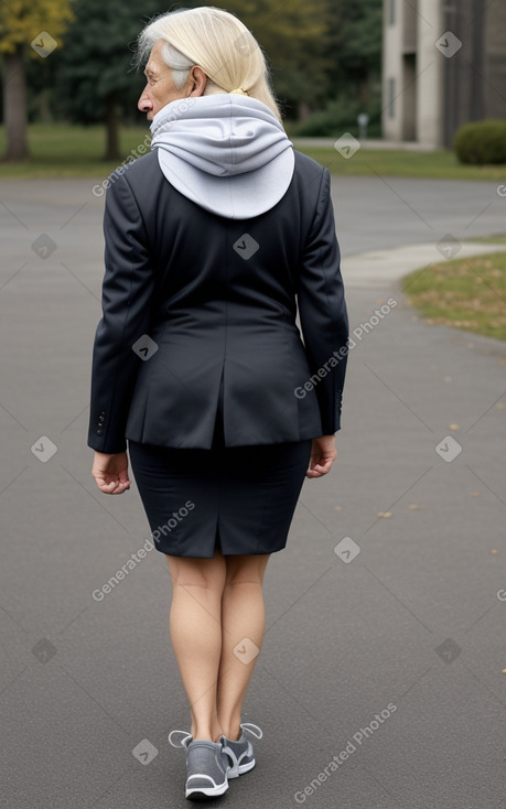 Uruguayan elderly female with  blonde hair